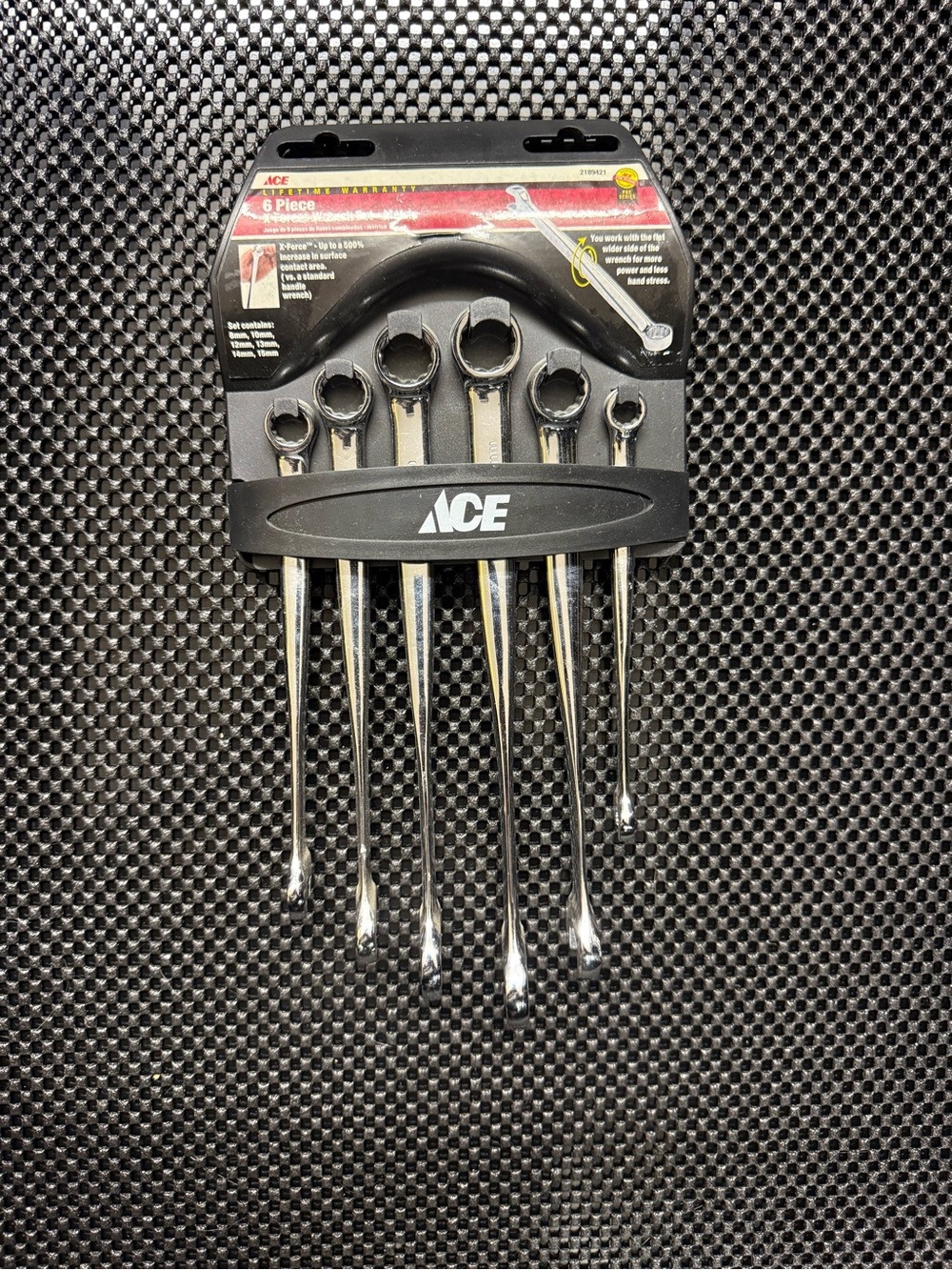 NOS Ace Hardware X-Force 6-Piece Metric Twisted Wrench Set